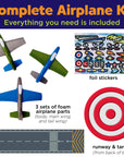 Stunt Squadron Foam Flyers Airplane Craft Kit for Kids