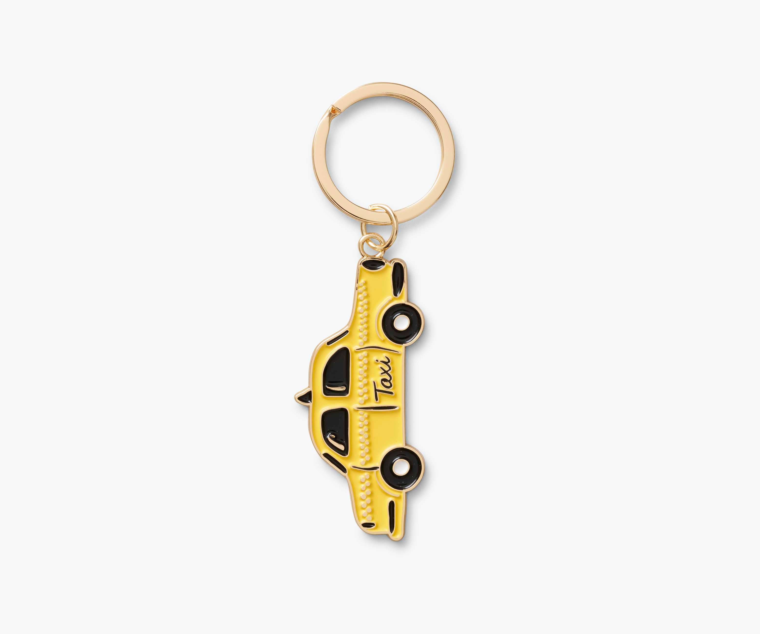 New York Enamel Taxi Keychain