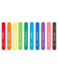 Big Bright Brush Markers - set of 10