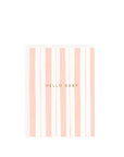 Baby Stripes Pink Mini Card
