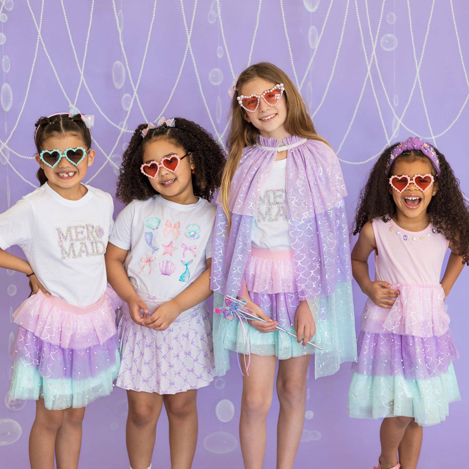 Mermaid Pearl Scalloped Tutu Skirt - Kids - Spring/Summer