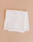Pink Bow Organic Cotton Swaddle
