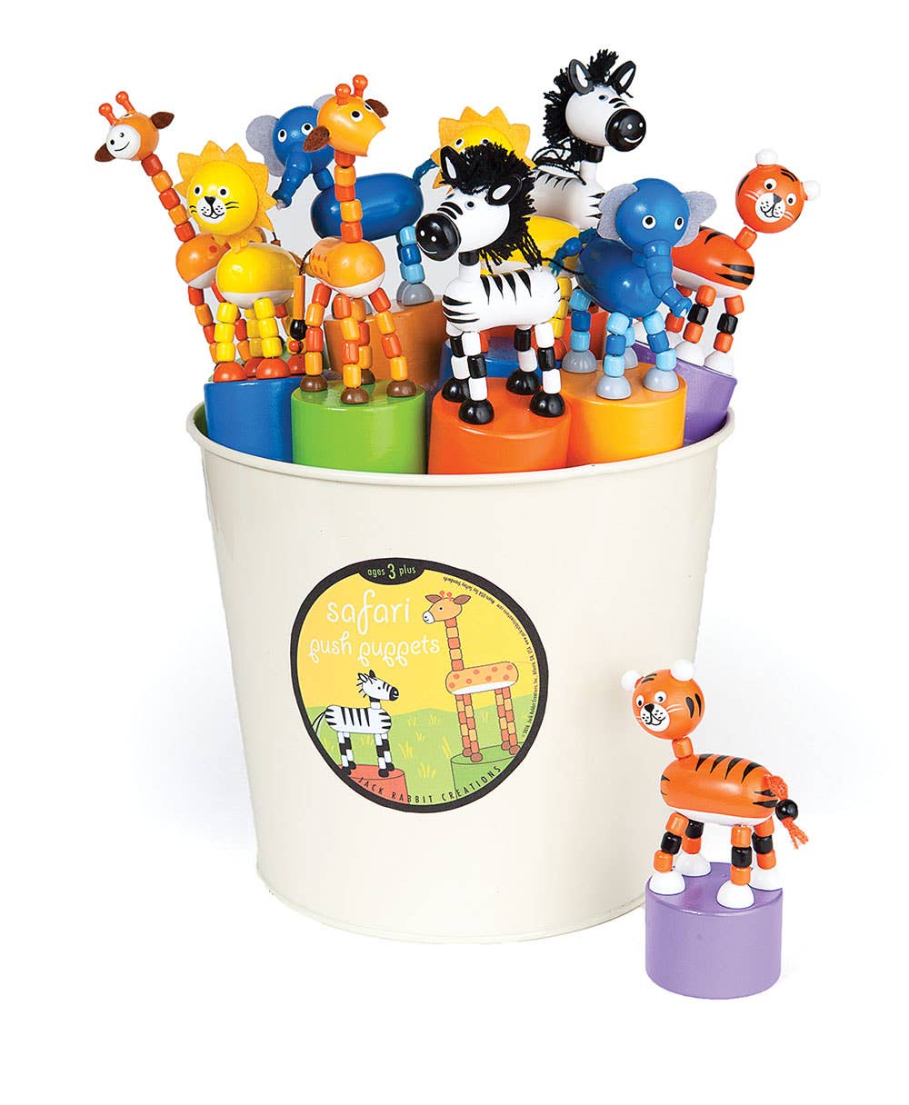 Safari Push Puppets Refill - Set of 24