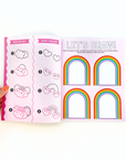 Draw-Along Rainbow Sticker Book