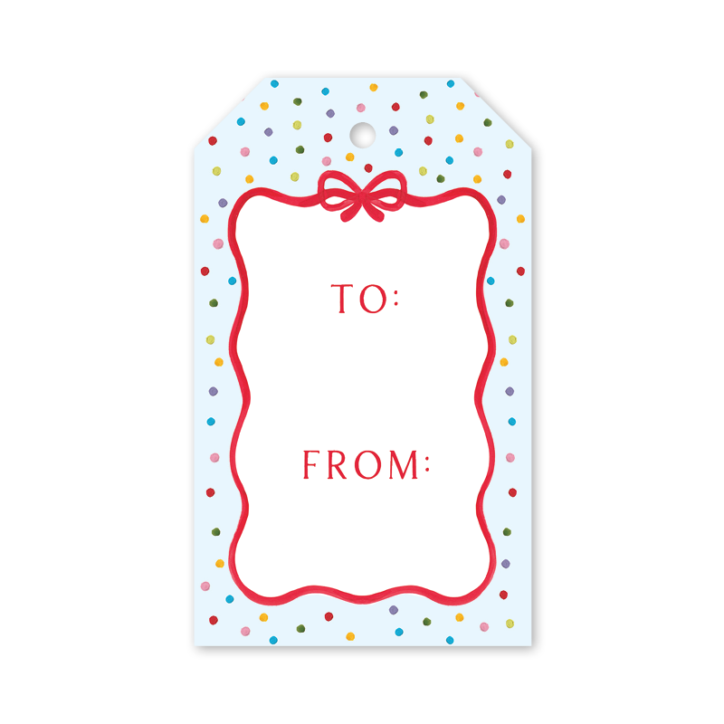 Pom Pom Party Confetti Gift Tags