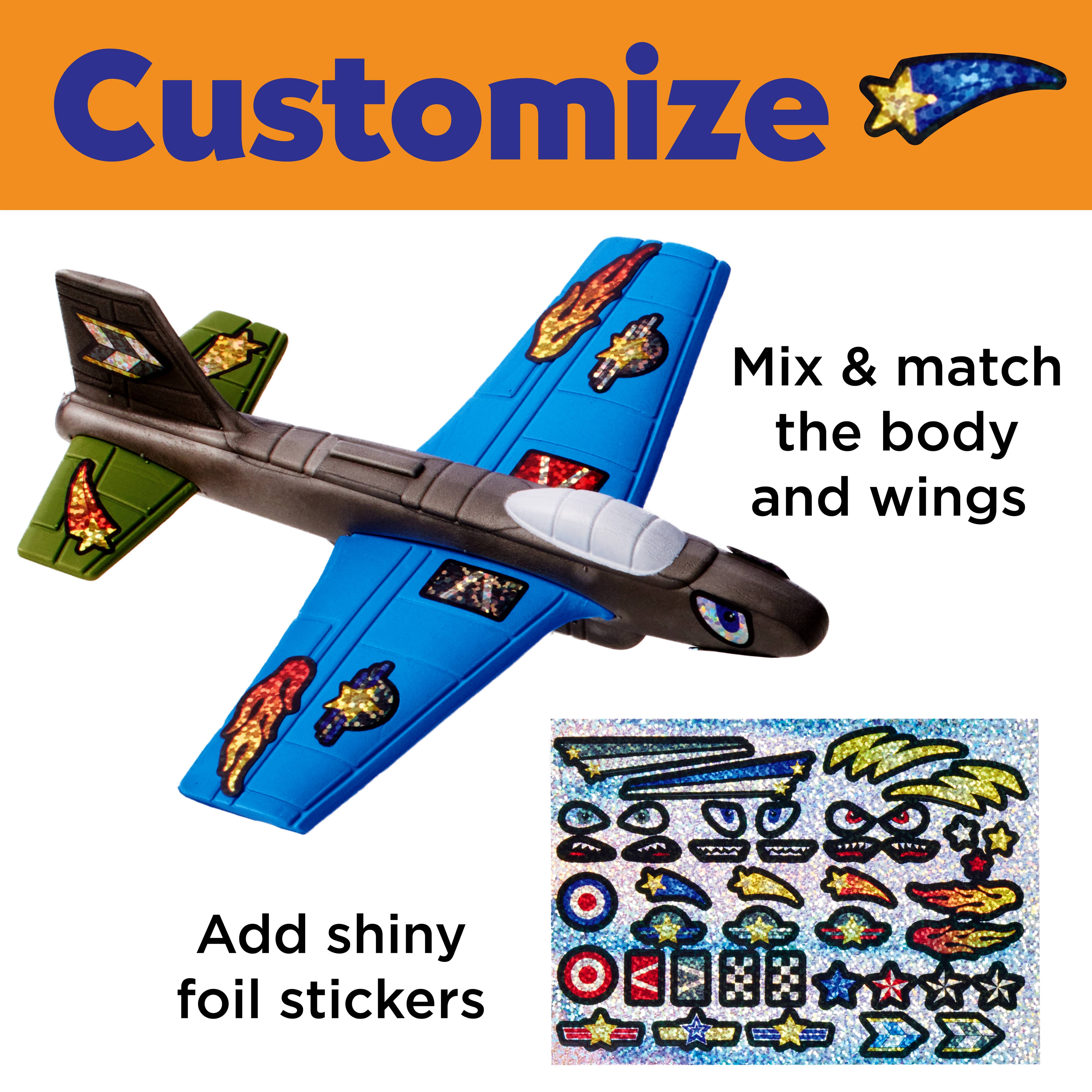 Stunt Squadron Foam Flyers Airplane Craft Kit for Kids