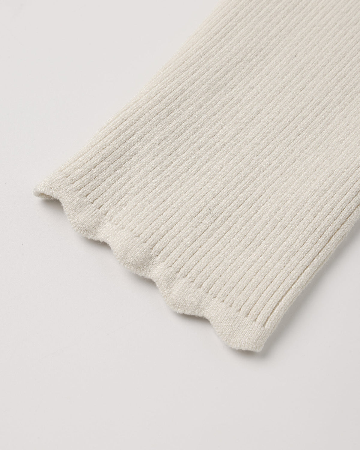 Ivory Ribbed Knit Legging
