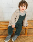 Buho Forest Green Corduroy Dungarees