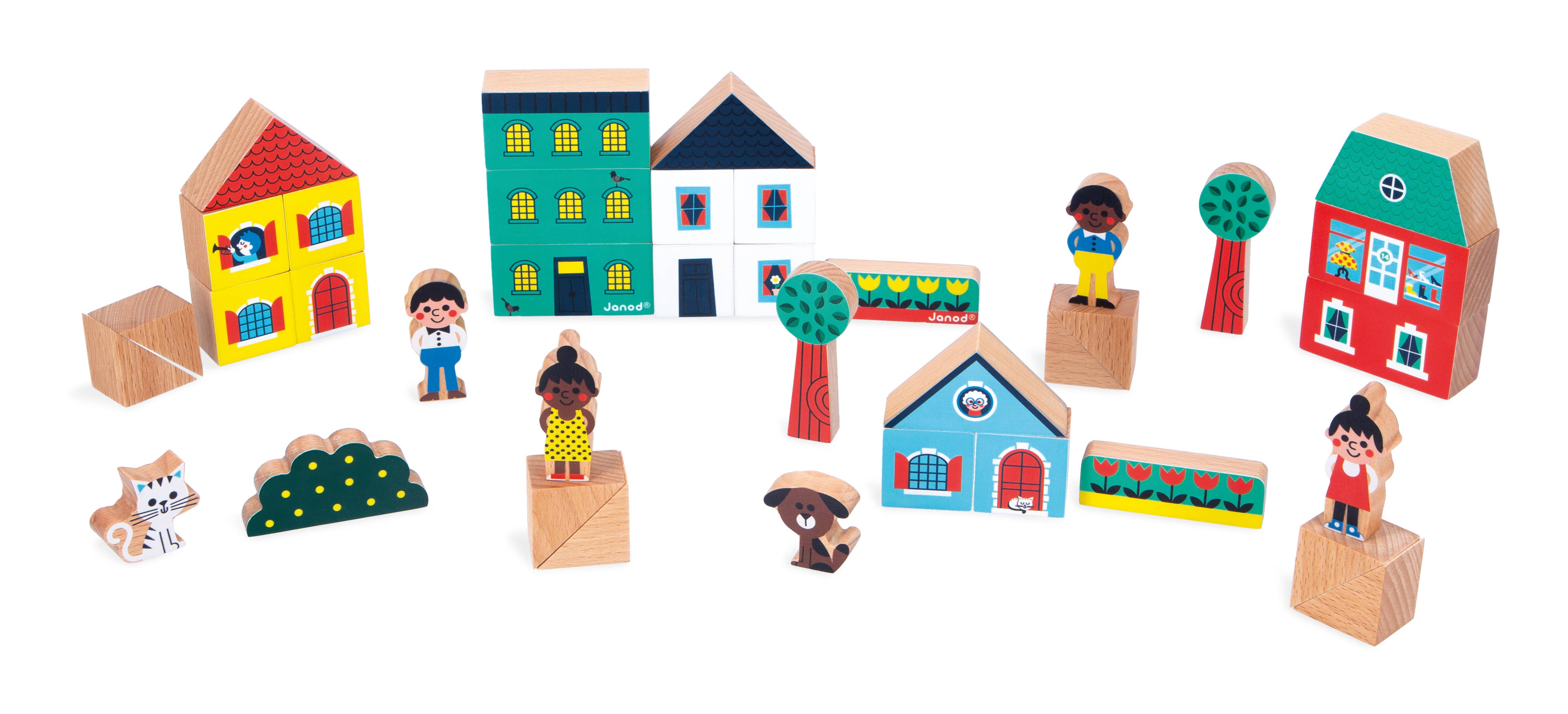 City Building Blocks- 38 Pieces