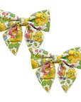 Liberty Print Set of 2 Bows w/ Tails- Betsy A