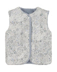 Blue Reversible Liberty Print Teddy Vest