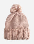 Solid Hand Knit Pom Hat