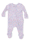 Elizabeth's Garden - 2 Way Ruffle Back Zipper Footie