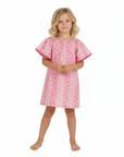 Pink Printed Capucine Girl's Caftan