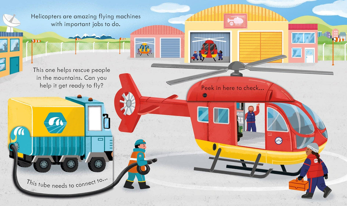 Peek Inside How a Helicopter Works : Usborne