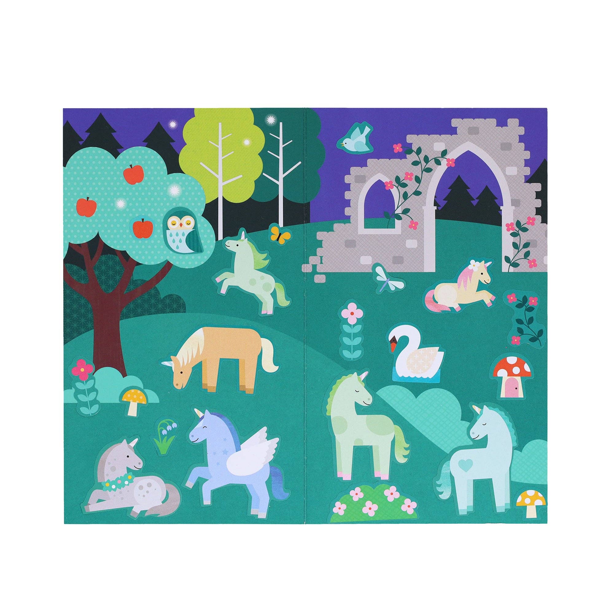 Mini Sticker Set: Unicorn Forest CDU of 20