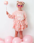 Birthday Girl Sprinkle Tiered Tutu - Kids Dress Up Skirt