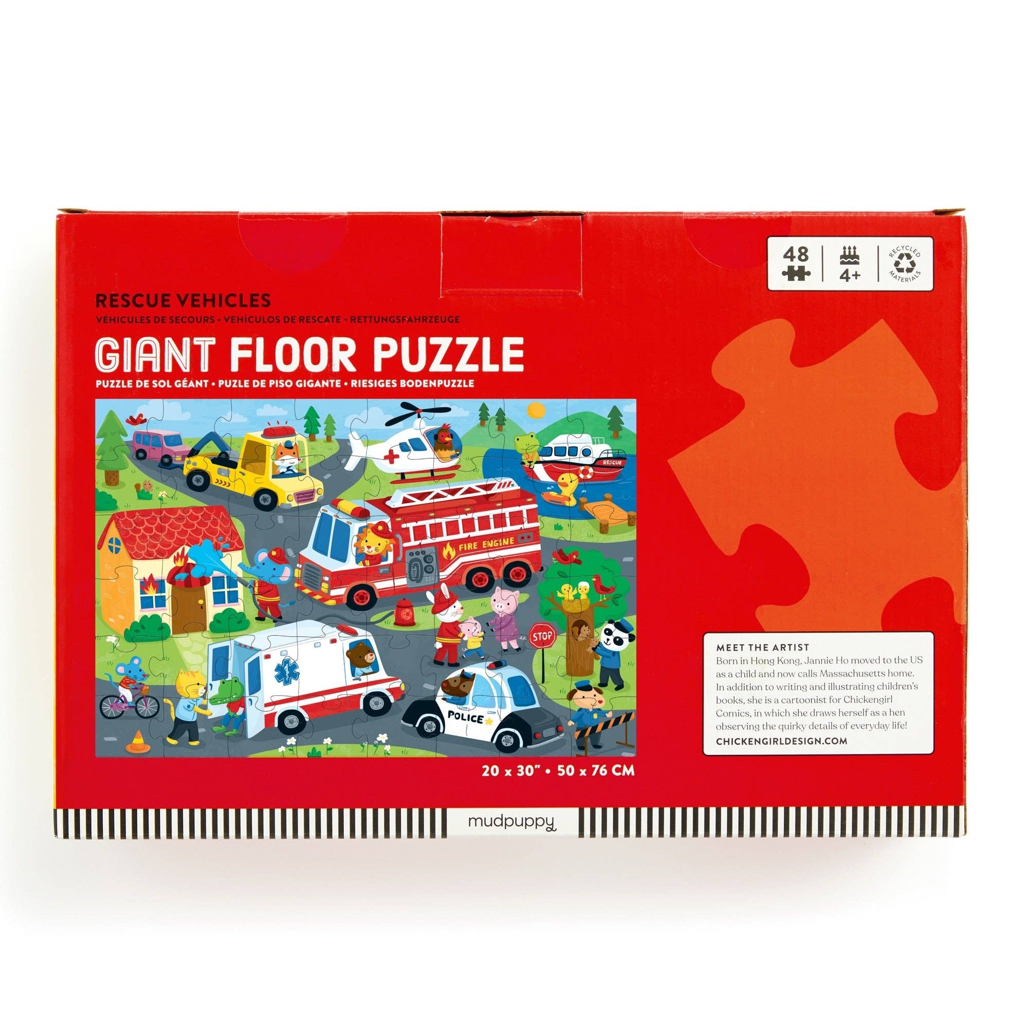 Rescue Vehicles 48 Piece Giant Floor Puzzle