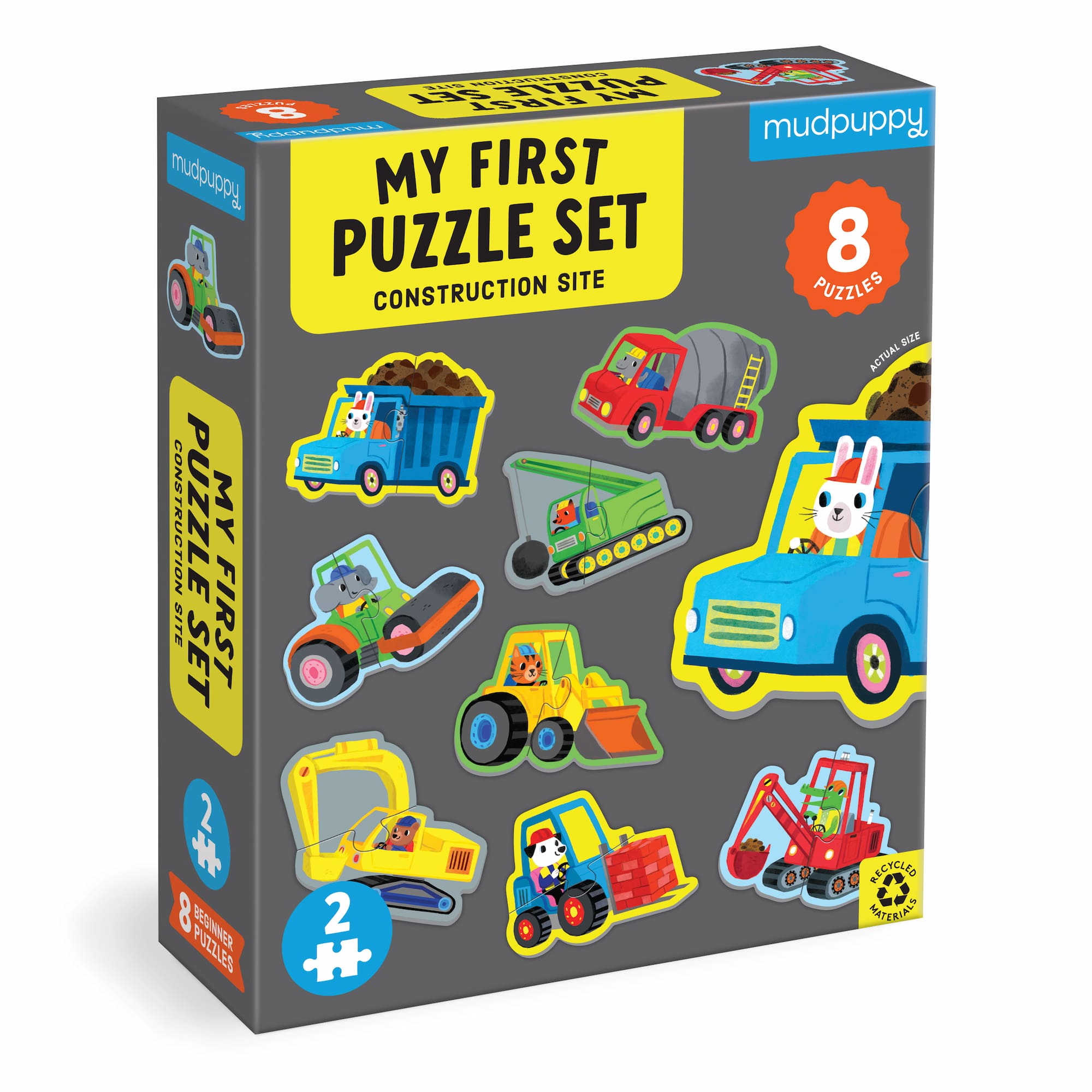 Construction Site 2 Piece First Puzzles
