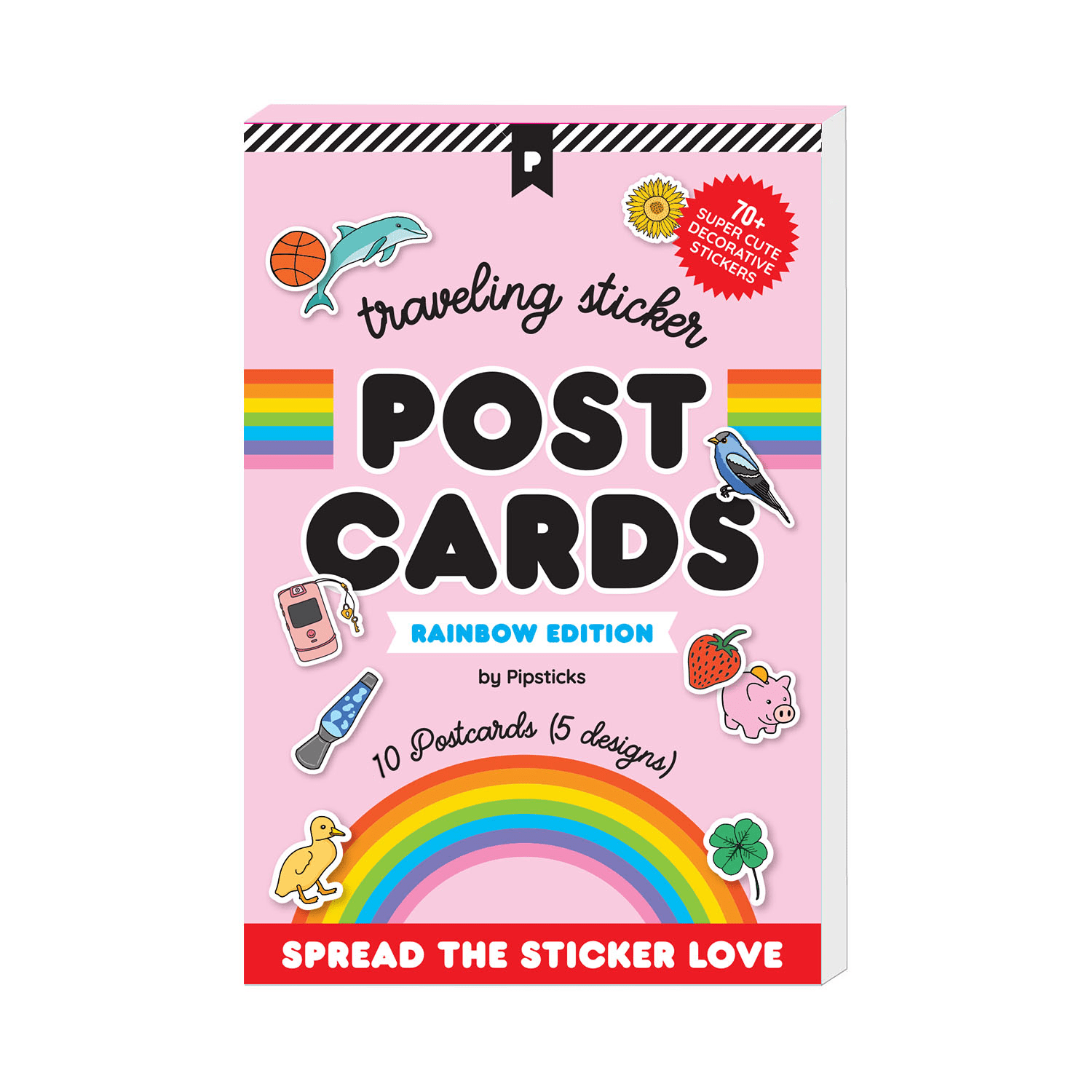 Rainbow Edition Traveling Postcard Book
