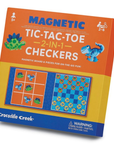 Magnetic Game - Tic Tac Toe & Checkers Dino
