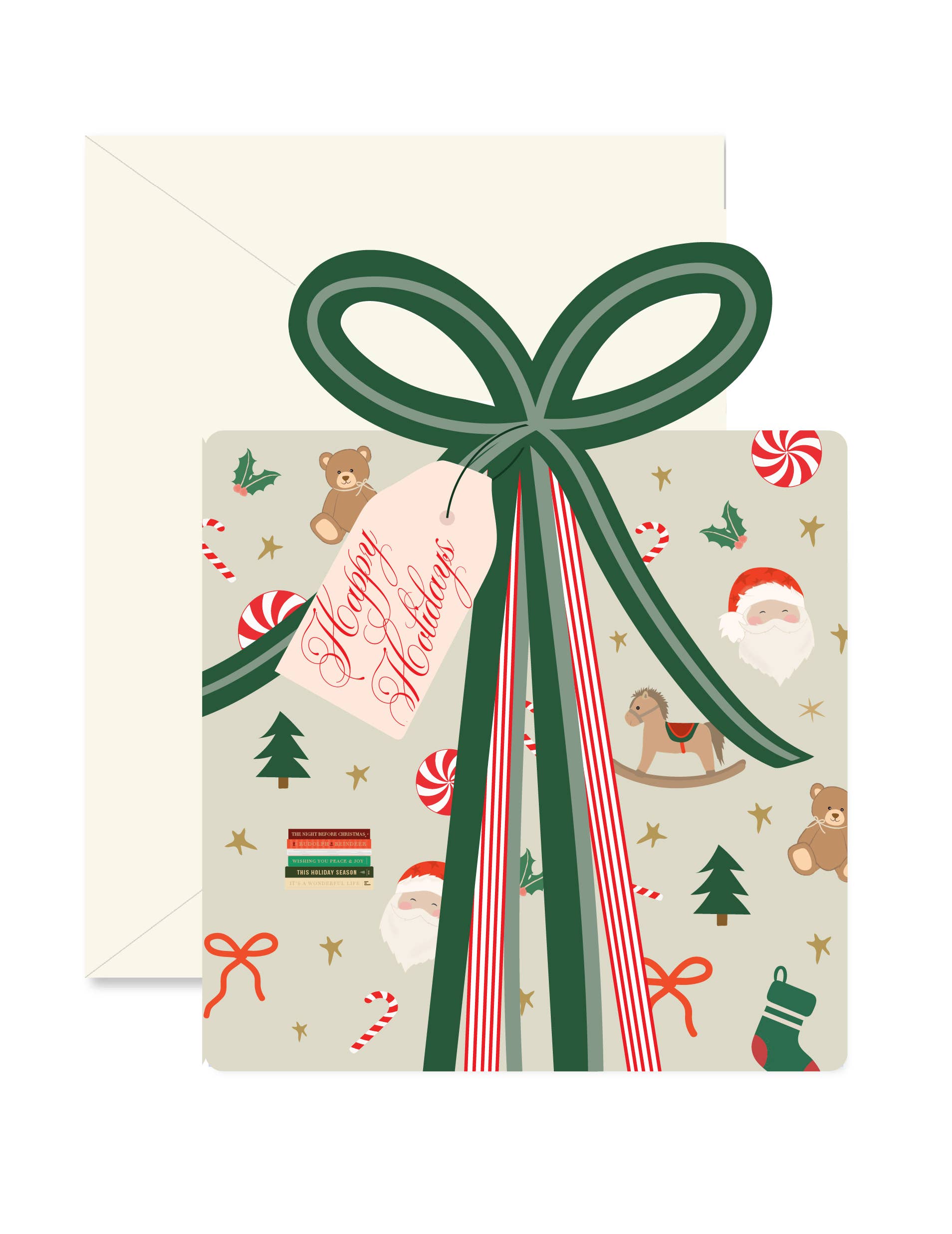 Christmas Morning Gift die-cut Greeting Card