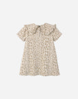Leopard Denim Collared Dress