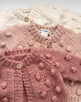 Cream Popcorn Cardigan