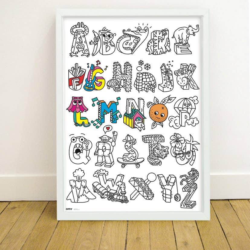 ABC Giant Coloring poster