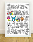 ABC Giant Coloring poster