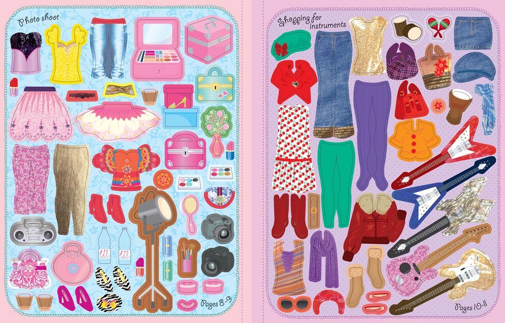 Sticker Dolly Dressing Popstars : Usborne