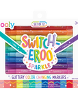 Switch-Eroo Sparkle Glittery Color Changing Markers- 12 pc