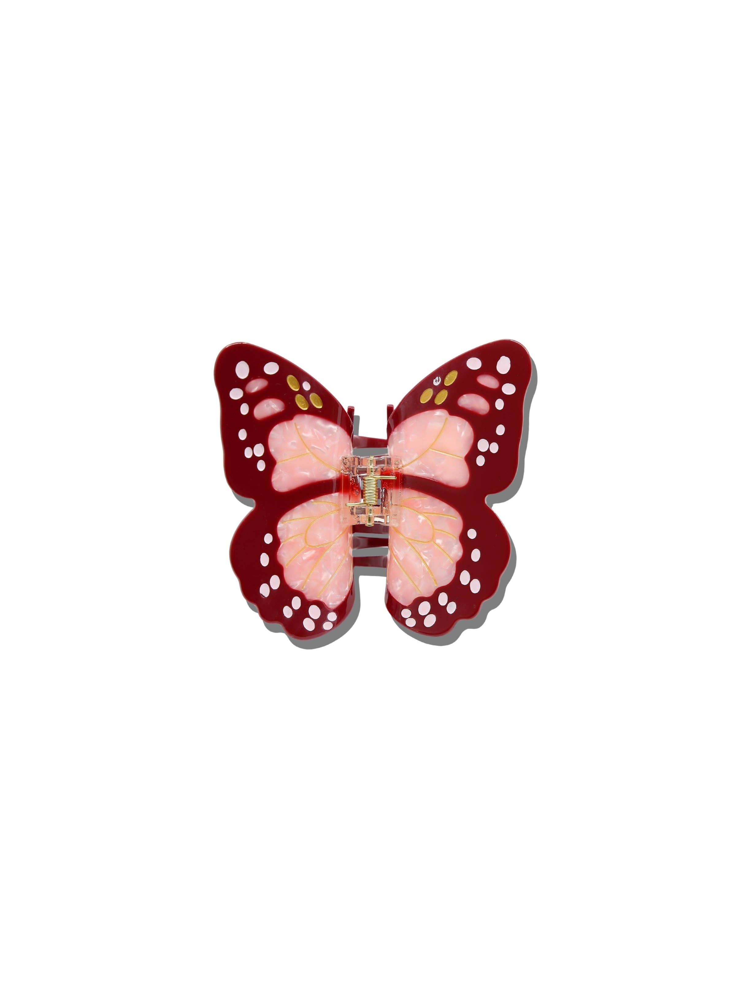 Hand-painted Mini Monarch Butterfly Claw Hair Clip | Eco-Friendly