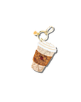 Hand-painted Coffee Cup Keychain