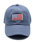 Dusty Blue Flag Baseball Hat