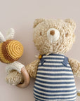 Teether Bee Cotton Crochet Rattle Spring Summer Baby Toy