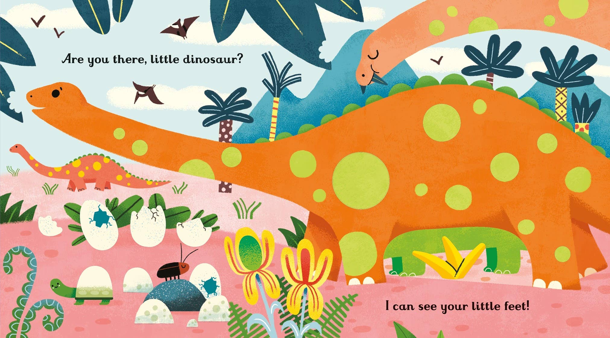 Are You There Little Dinosaur? board book : Usborne