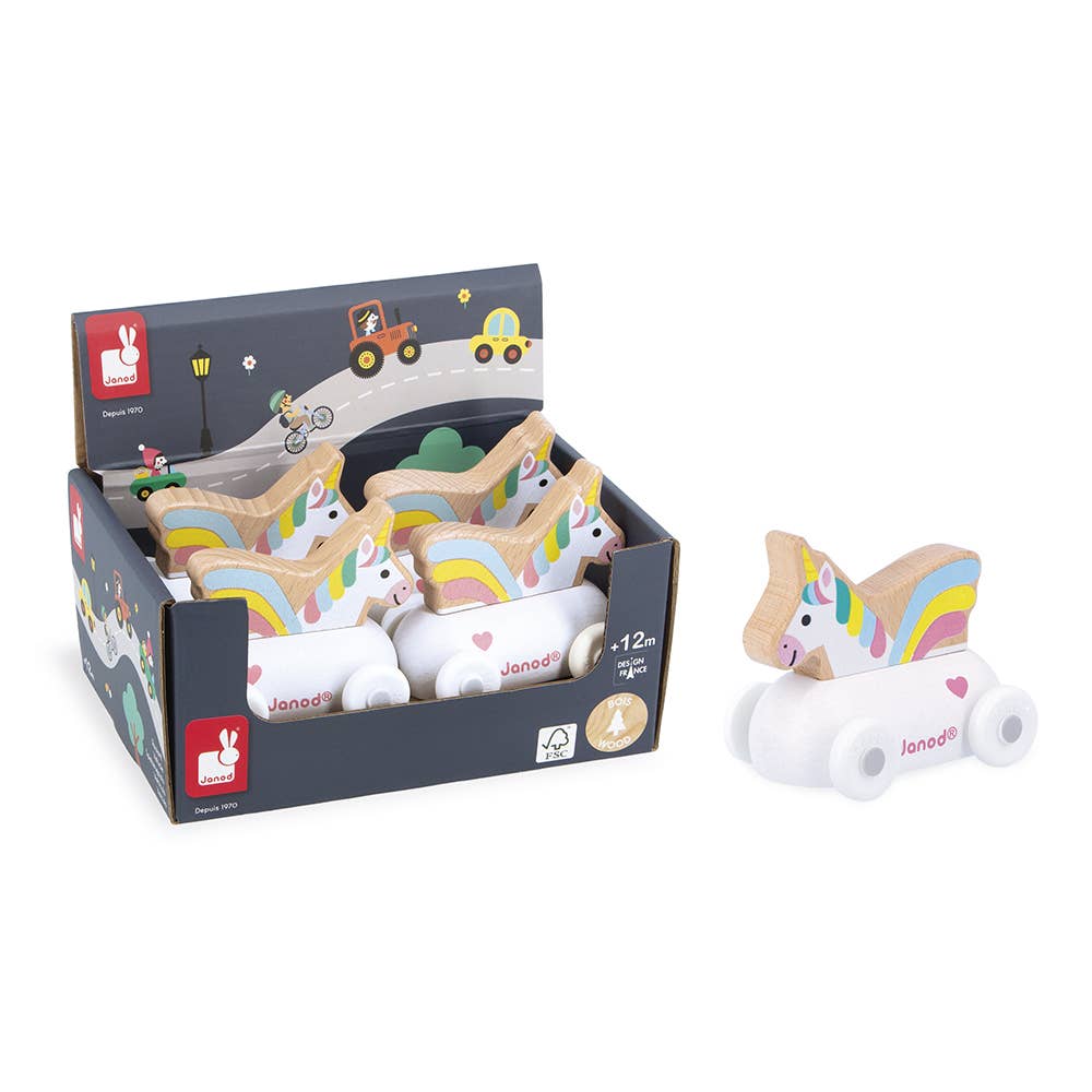 Unicorn Push Along Car