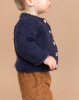 Classic Cardigan, Navy | Baby Sweater | Kids Clothing