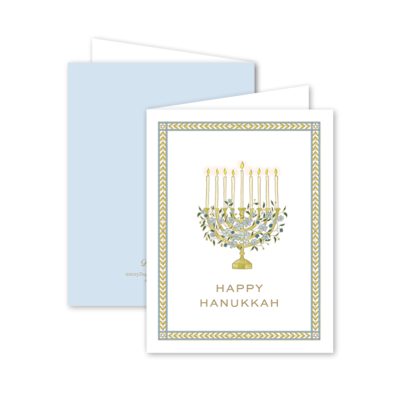 Garden of Sharon Blue Menorah
