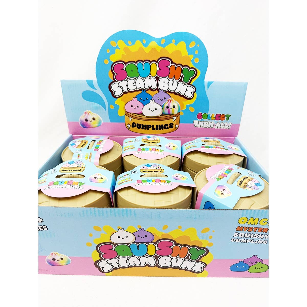 Rainbow Mystery Dumpling Squishy with Steamer