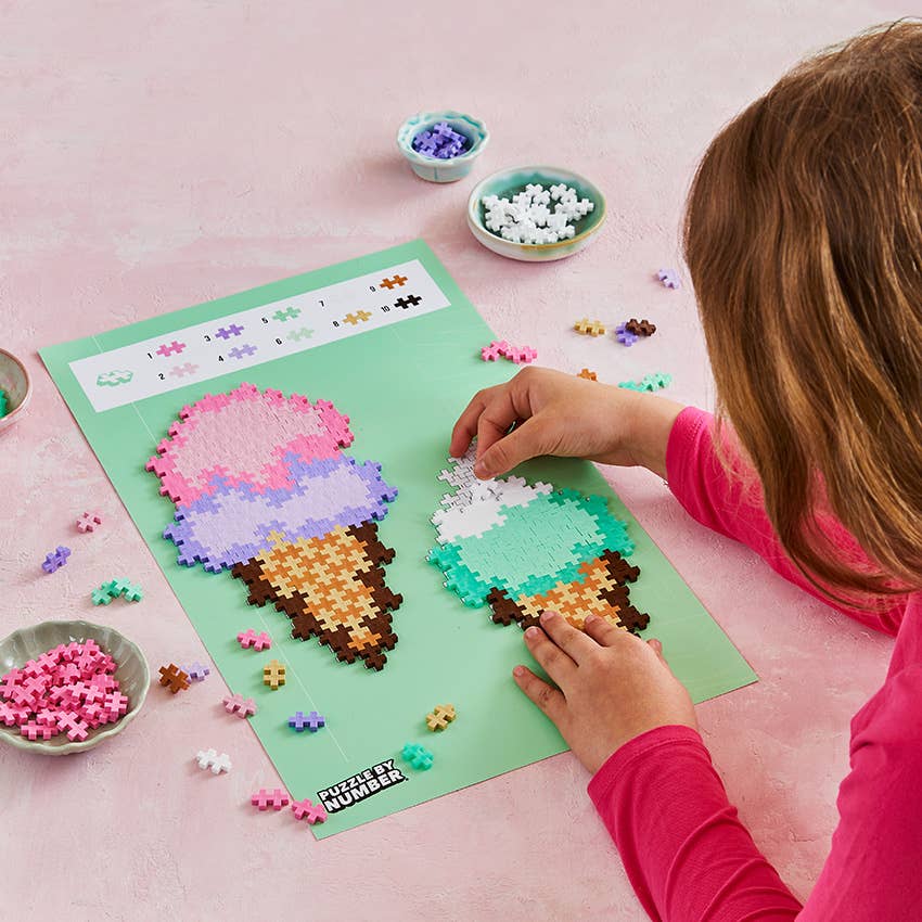 Puzzle By Number - 250 pc Ice Cream Cones