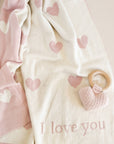 Blanket Heart I Love You Baby Blush Pink Valentine's Gift