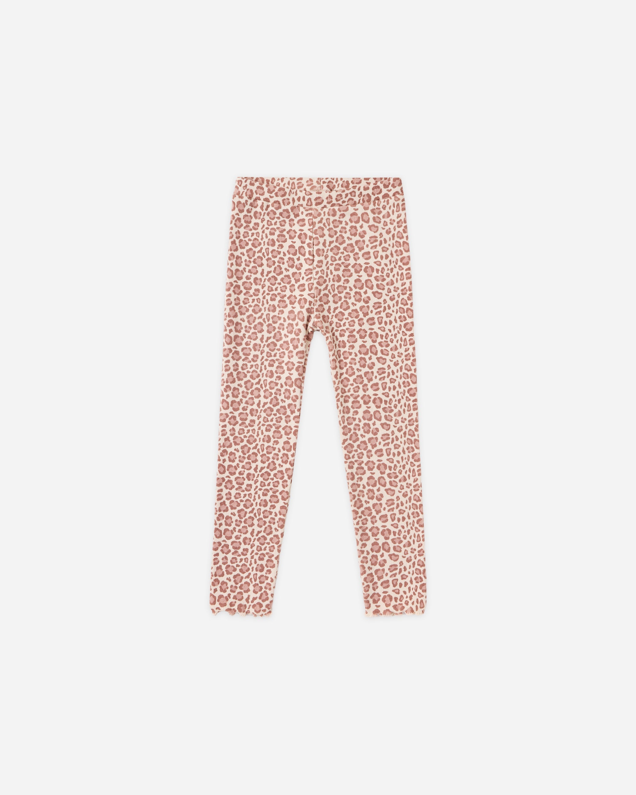 Leopard Print Ribbed Legging
