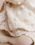 Cream Popcorn Cardigan