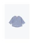 Blue Gingham Baby Top