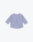 Blue Gingham Baby Top