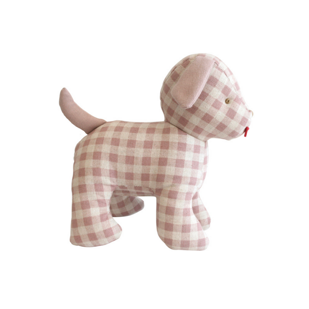 Musical Gingham Puppy