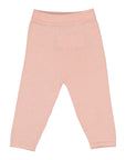 Pink Cotton Knit Legging