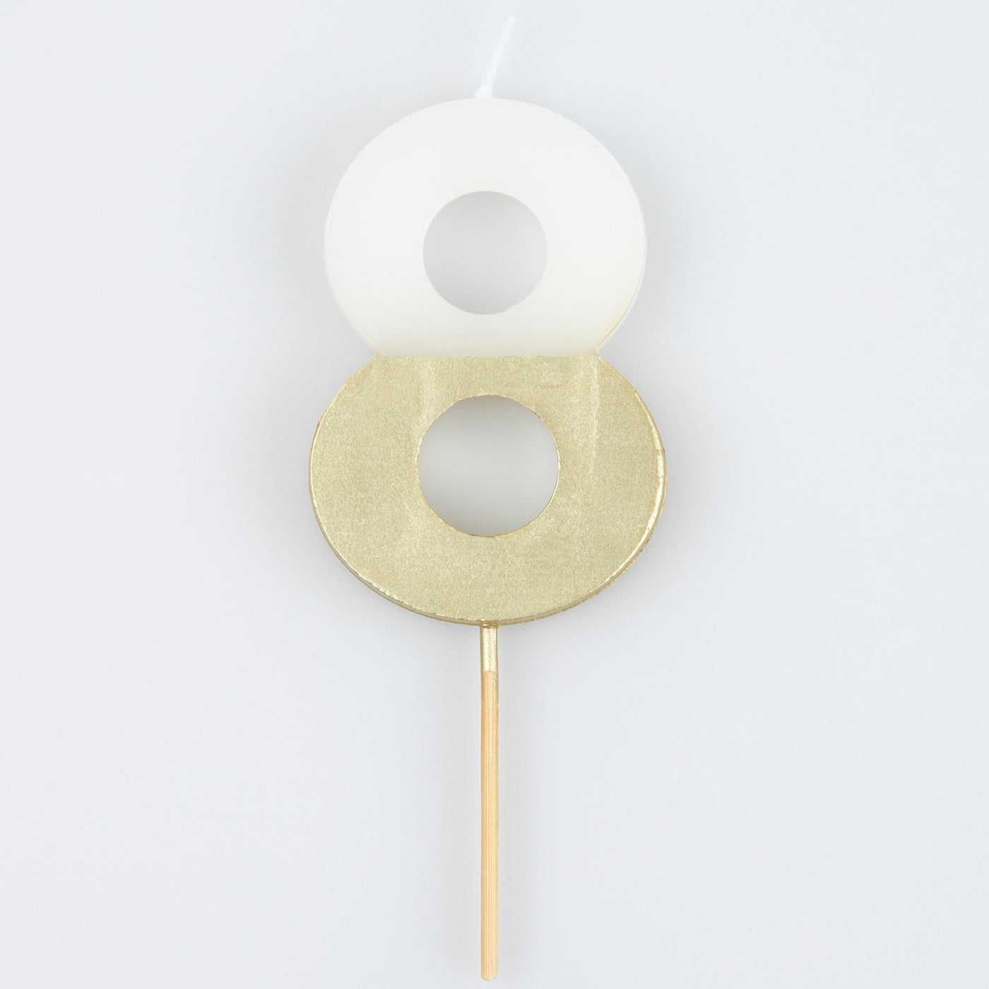 Gold Dipped Number Candles (1-8)